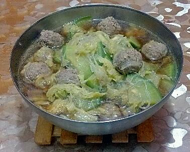 青萝卜白菜羊肉丸子烫--自创私房菜