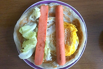 黛黛自制鸡蛋卷饼～