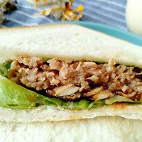 早餐--猪肉香菇三明治的做法图解10