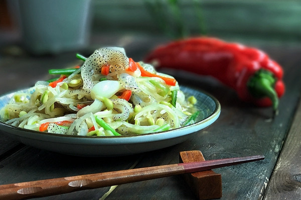 粤西风味----豆芽炒海蜇