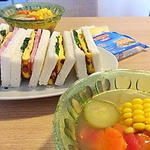 小春日和三明治：美味带来的好心情#百吉福芝士力量#