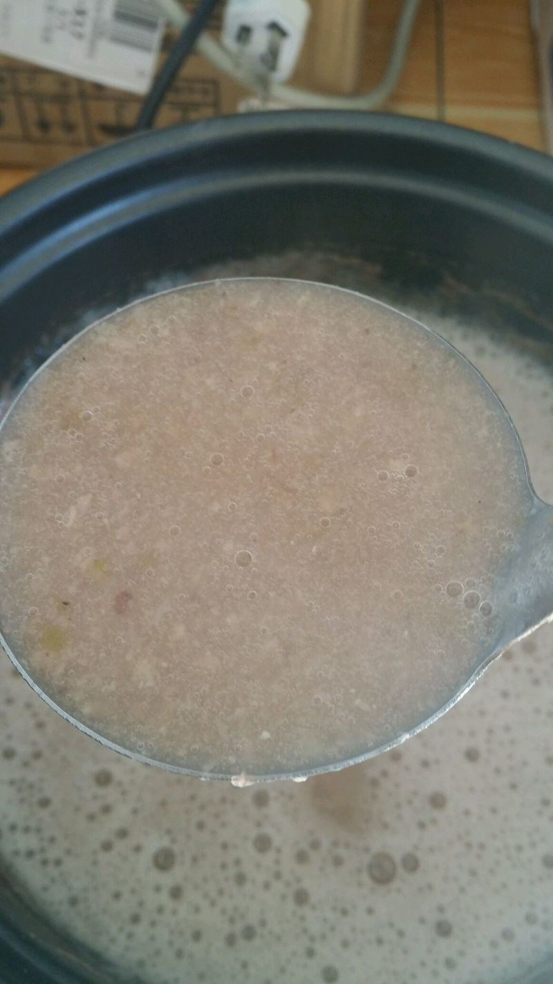 Baby red bean and mung bean congee