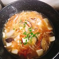 菌菇豆腐汤的做法图解8