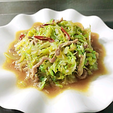 肉丝炒圆白菜