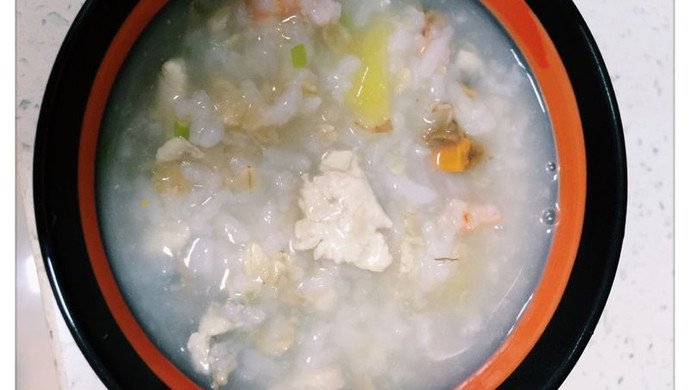 鸡肉海鲜燕麦粥