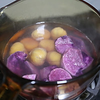 大吉大栗的新年甜品｜椰浆紫薯栗子羹的做法图解2