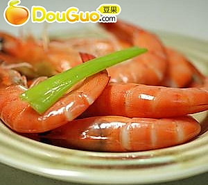 微波葱姜盐水虾