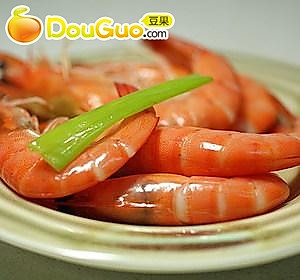 微波葱姜盐水虾