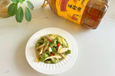 蚕豆炒春笋