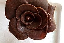 手工巧克力玫瑰花的做法