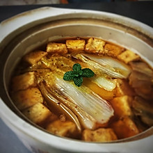 娃娃菜豆腐砂锅煲