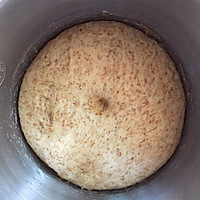 很喜欢吃这种含有麦麸的全麦面包，第一次做就能成功……的做法图解3