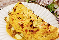#中秋节还可以这么过# 肉末奶酪萝卜丝煎饼的做法