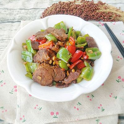 青红椒炒牛肉