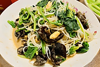 凉拌菠菜粉丝的做法