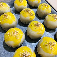 无需松弛的麻薯蛋黄酥的做法图解12