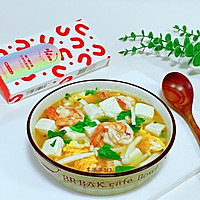 #来诺辉京东 解锁“胃”来资产#豆腐虾仁菌菇汤的做法图解8