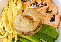 三文鱼海鲜饭的做法