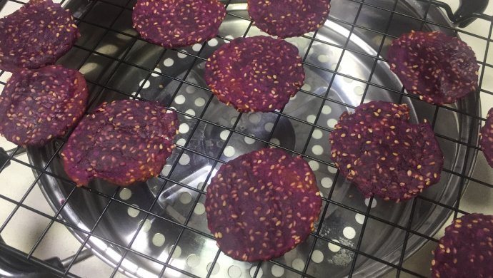 芝麻紫薯薄脆小饼干