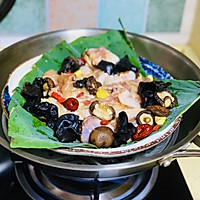 #爱乐甜夏日轻脂甜蜜# 传统粤式荷叶蒸鸡的做法图解11