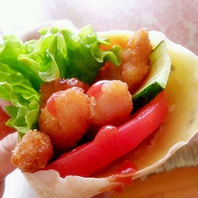 蕃茄鸡肉蛋卷
