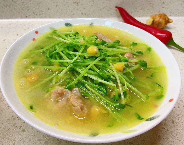 豌豆汤豆苗的做法
