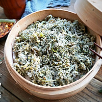 #餐桌上的春日限定#粉蒸白蒿的做法图解9