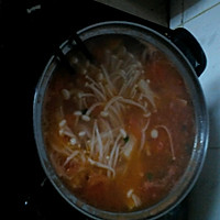 金针菇豆腐番茄汤的做法图解3