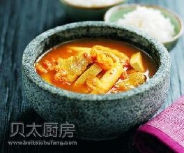 韩式石锅泡菜汤