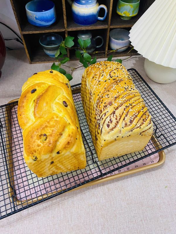 豆沙吐司～椰蓉吐司-柔软香甜，早餐必备！（2个450克吐司）