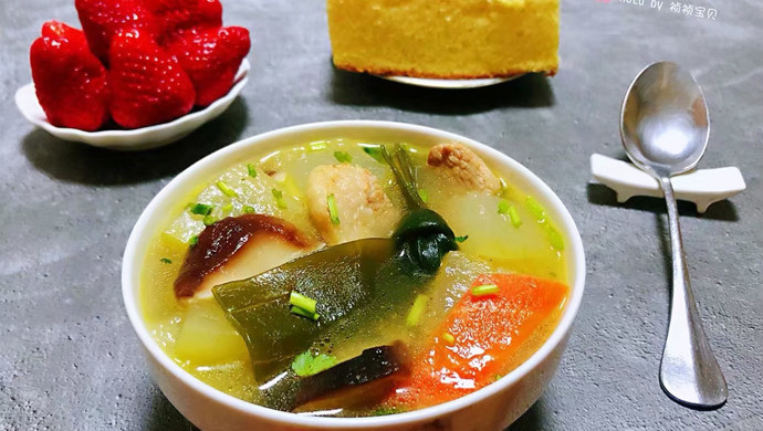 海带冬瓜香菇鲜肉汤