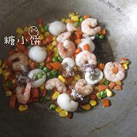 【沙茶酱海鲜炒饭】实打实豪华炒饭的做法图解4