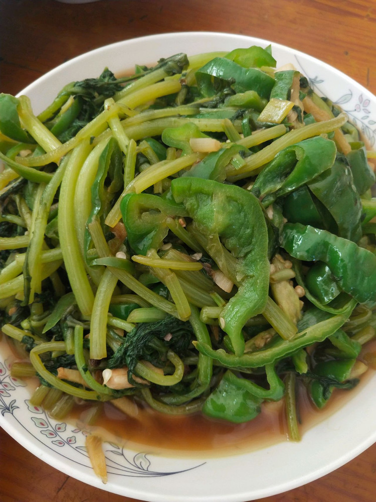 清炒茼蒿的做法