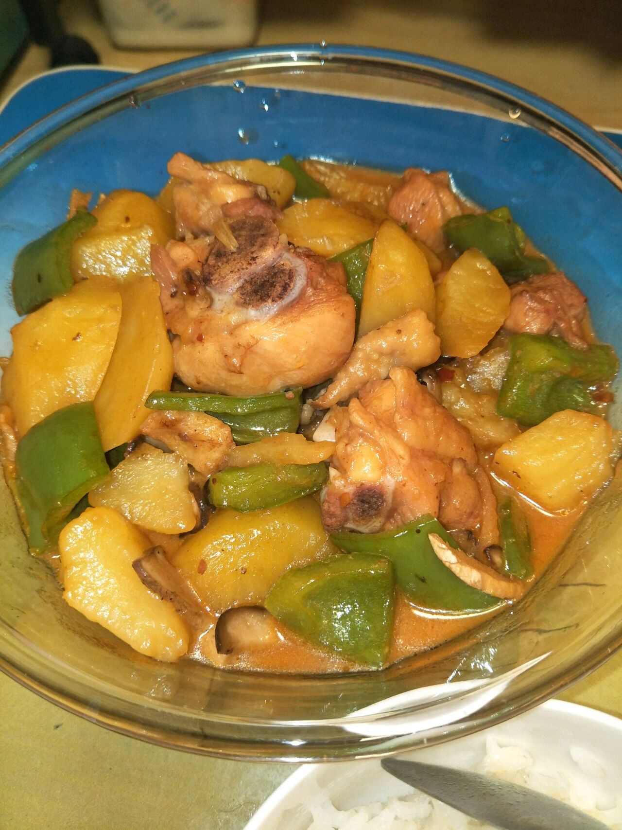 Braised chicken