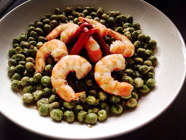 Shrimp and pea