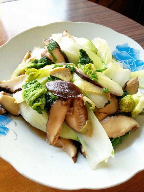 黑白菜炒香菇