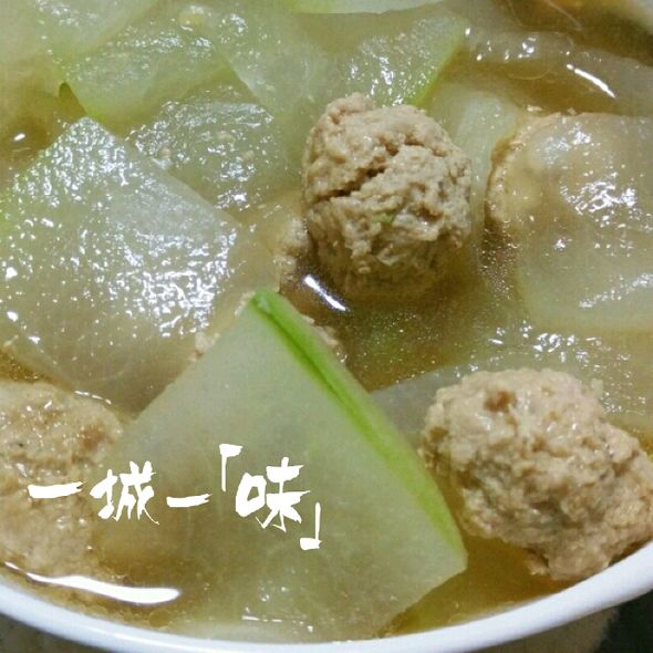 冬瓜生汆丸子汤