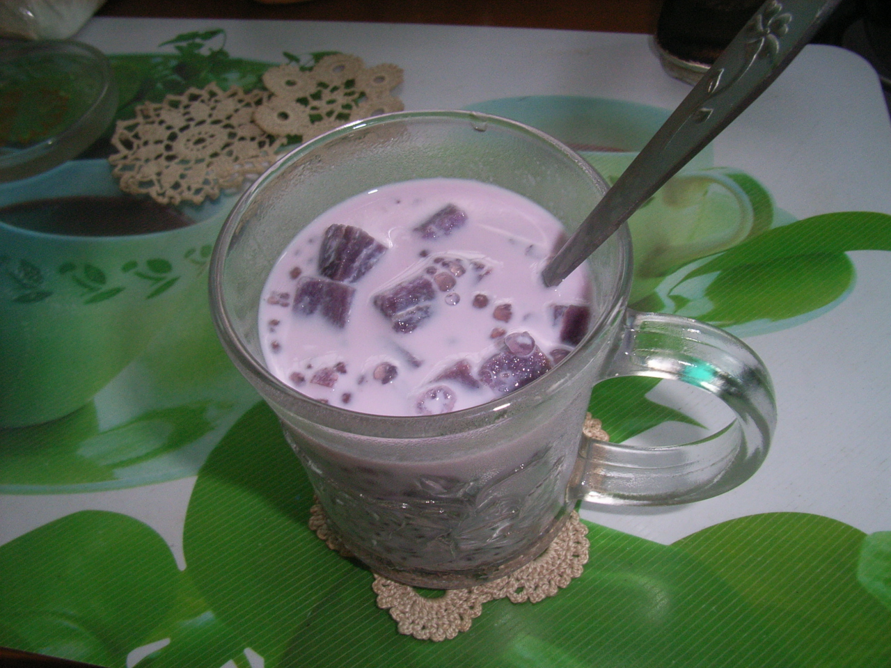 紫薯牛奶西米露