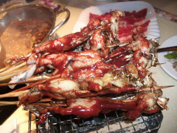 日式碳烤稻香蛙