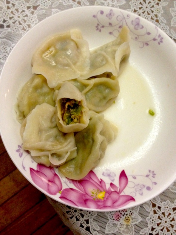 青椒肉馅水饺