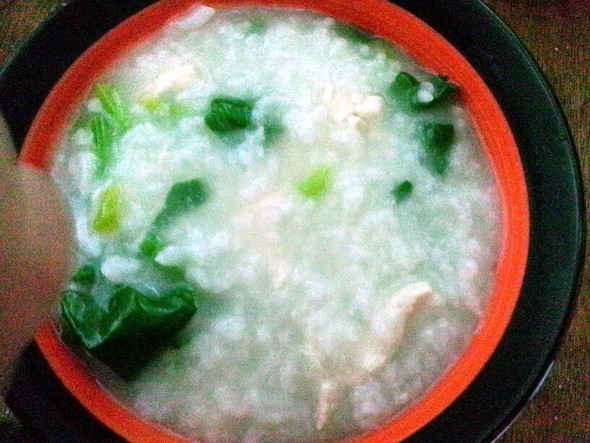 鸡肉菠菜粥