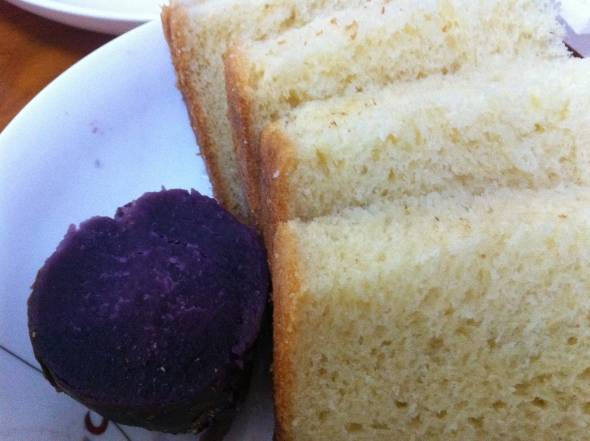 紫薯和面包