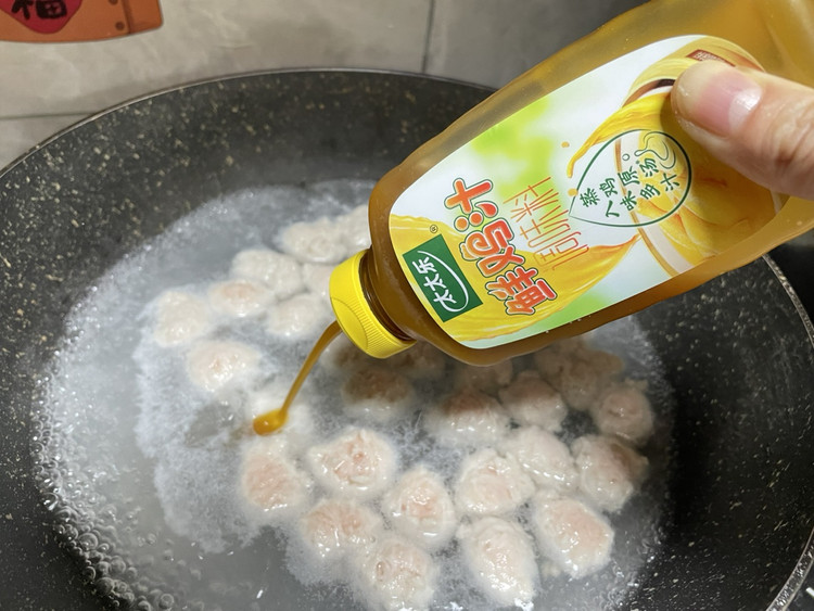 春季限定~鸡汁苔菜肉丸图8