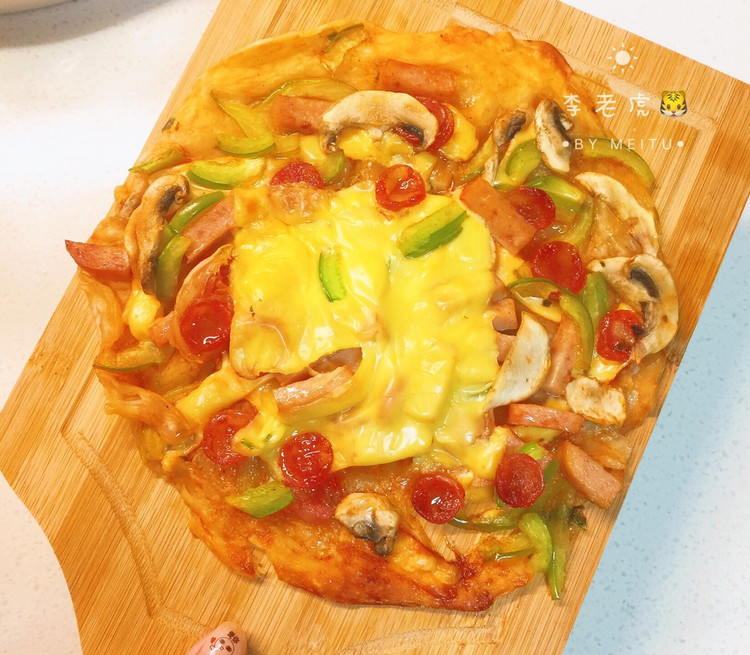 🍕超满足感的手抓饼芝士披萨🍕图7