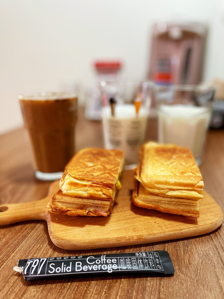 早餐🥣三明治🥪➕牛奶➕T97燃脂咖啡☕️图1