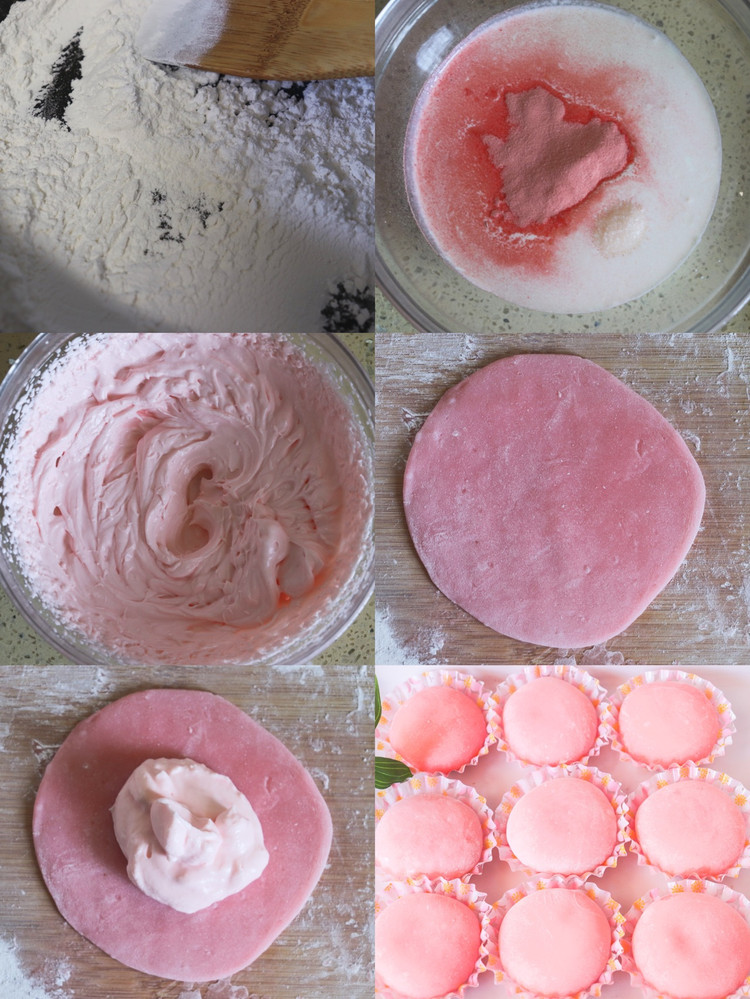 软糯爆浆🍓一口就爱上的酸奶爆浆草莓麻薯图5