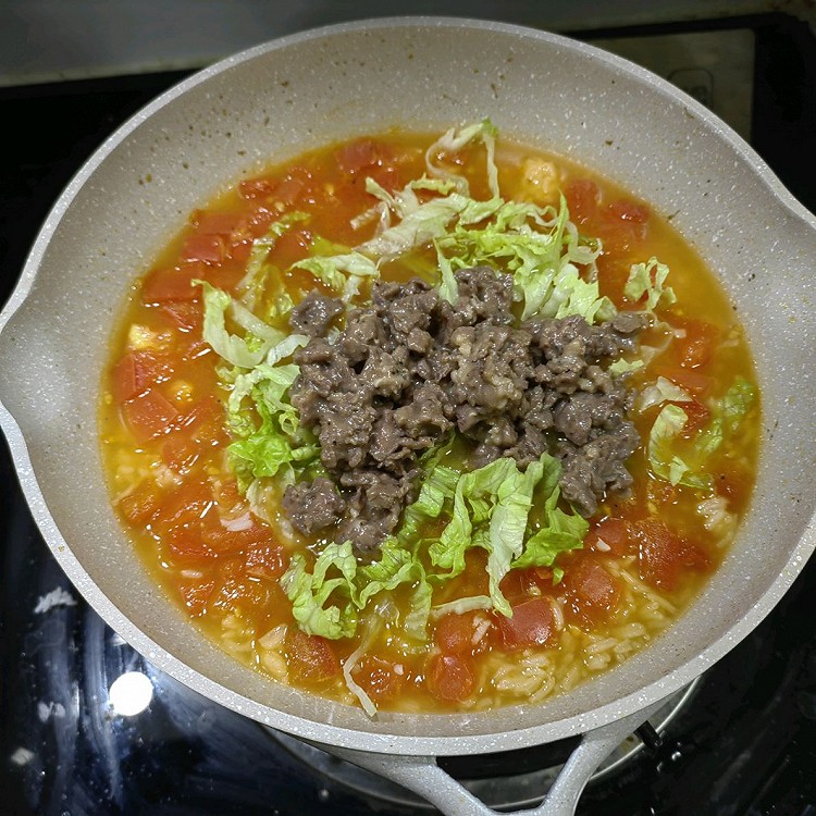 一人食丨番茄牛肉泡饭图6