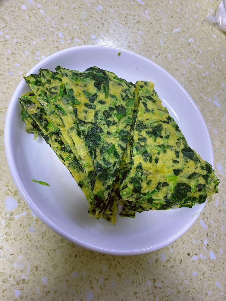 鸡蛋菠菜饼图3