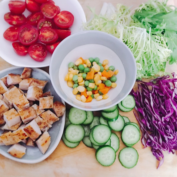 夏季轻食-鸡肉蔬菜沙拉🥗图3