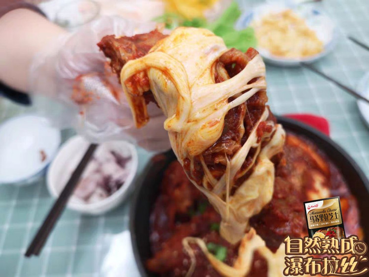 韩式芝士排骨，奶香浓郁的芝士搭配韩式辣酱的甜辣，肉食动物乐园图3